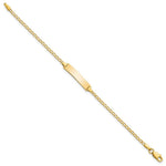Load image into Gallery viewer, 14K Yellow Gold Flat Curb Link ID Bracelet
