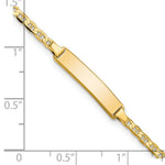 Load image into Gallery viewer, 14K Yellow Gold Flat Anchor Link ID Bracelet
