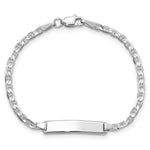 Load image into Gallery viewer, 14k White Gold Anchor Link ID Bracelet
