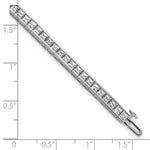 Load image into Gallery viewer, Lab Grown Princess Diamond Tennis Bracelet in 14K White or Yellow Gold for Women - VS1/F and VS2-SI1/G Clarity Color
