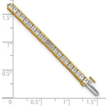 Load image into Gallery viewer, Lab Grown Princess Diamond Tennis Bracelet in 14K White or Yellow Gold for Women - VS1/F and VS2-SI1/G Clarity Color
