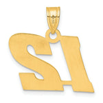Load image into Gallery viewer, 14K Yellow Gold Polished Block Number Pendant

