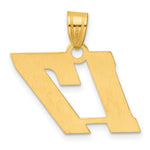 Load image into Gallery viewer, 14K Yellow Gold Polished Block Number Pendant
