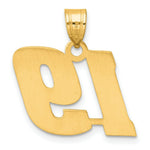 Load image into Gallery viewer, 14K Yellow Gold Polished Block Number Pendant
