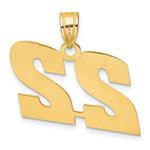 Load image into Gallery viewer, 14K Yellow Gold Polished Block Number Pendant
