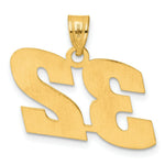 Load image into Gallery viewer, 14K Yellow Gold Polished Block Number Pendant
