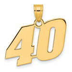 Load image into Gallery viewer, 14K Yellow Gold Polished Block Number Pendant
