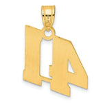 Load image into Gallery viewer, 14K Yellow Gold Polished Block Number Pendant
