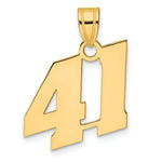 Load image into Gallery viewer, 14K Yellow Gold Polished Block Number Pendant
