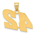 Load image into Gallery viewer, 14K Yellow Gold Polished Block Number Pendant
