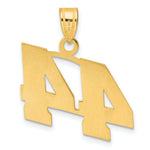 Load image into Gallery viewer, 14K Yellow Gold Polished Block Number Pendant
