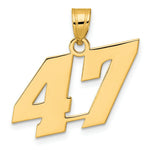 Load image into Gallery viewer, 14K Yellow Gold Polished Block Number Pendant
