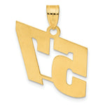 Load image into Gallery viewer, 14K Yellow Gold Polished Block Number Pendant
