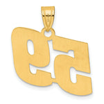 Load image into Gallery viewer, 14K Yellow Gold Polished Block Number Pendant

