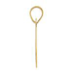 Load image into Gallery viewer, 14K Yellow Gold Polished Block Number Pendant
