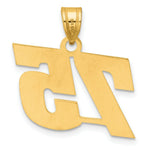 Load image into Gallery viewer, 14K Yellow Gold Polished Block Number Pendant
