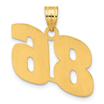 Load image into Gallery viewer, 14K Yellow Gold Polished Block Number Pendant
