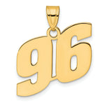 Load image into Gallery viewer, 14K Yellow Gold Polished Block Number Pendant
