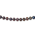Load image into Gallery viewer, 14K Yellow Gold 6-7mm Black Freshwater Cultured Near Round Pearl Necklace
