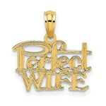 Load image into Gallery viewer, 14K Yellow Gold Perfect Wife Charm Pendant
