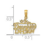 Load image into Gallery viewer, 14K Yellow Gold #1 Daughter-in-Law Charm Pendant
