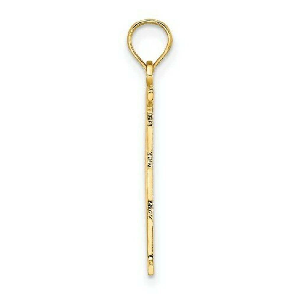 14K Yellow Gold #1 Sister Charm Pendant