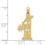Load image into Gallery viewer, 14K Yellow Gold #1 Sister Charm Pendant
