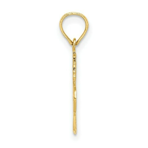 14K Yellow Gold #1 Sister-in-Law Charm Pendant
