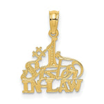 Load image into Gallery viewer, 14K Yellow Gold #1 Sister-in-Law Charm Pendant
