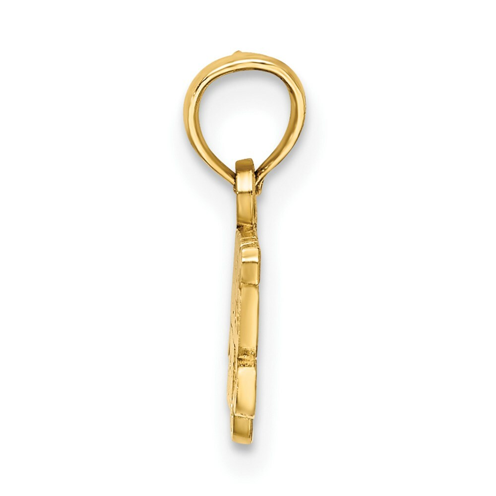 14K Yellow Gold Grandpa's Girl Charm Pendant