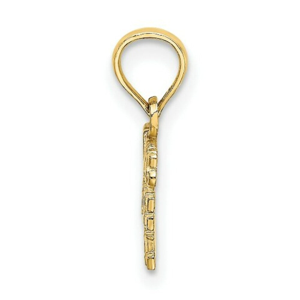 14K Yellow Gold Daddy's Little Girl Charm Pendant