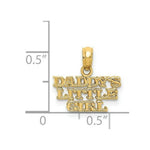 Load image into Gallery viewer, 14K Yellow Gold Daddy's Little Girl Charm Pendant
