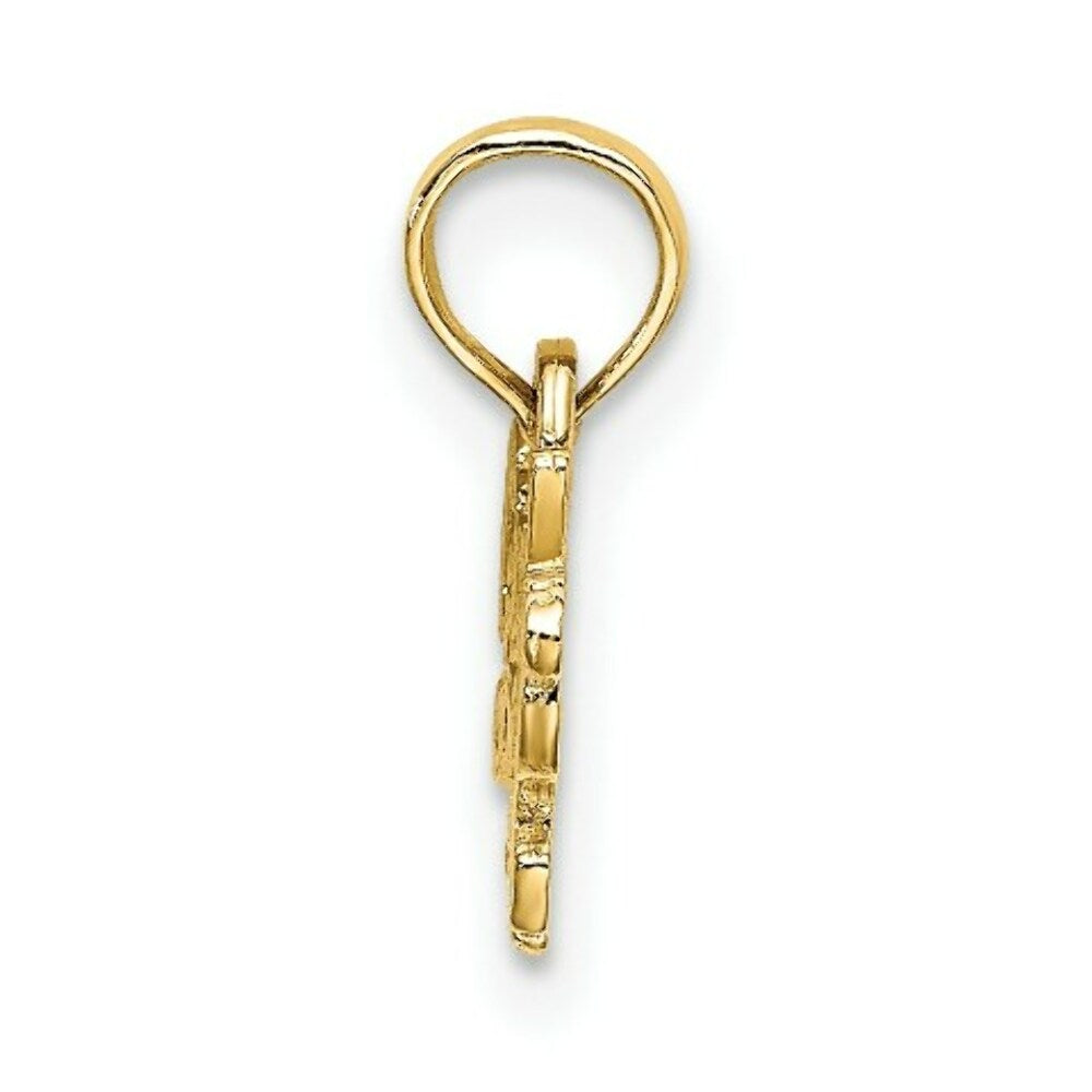 14K Yellow Gold Grandma's Girl Charm Pendant