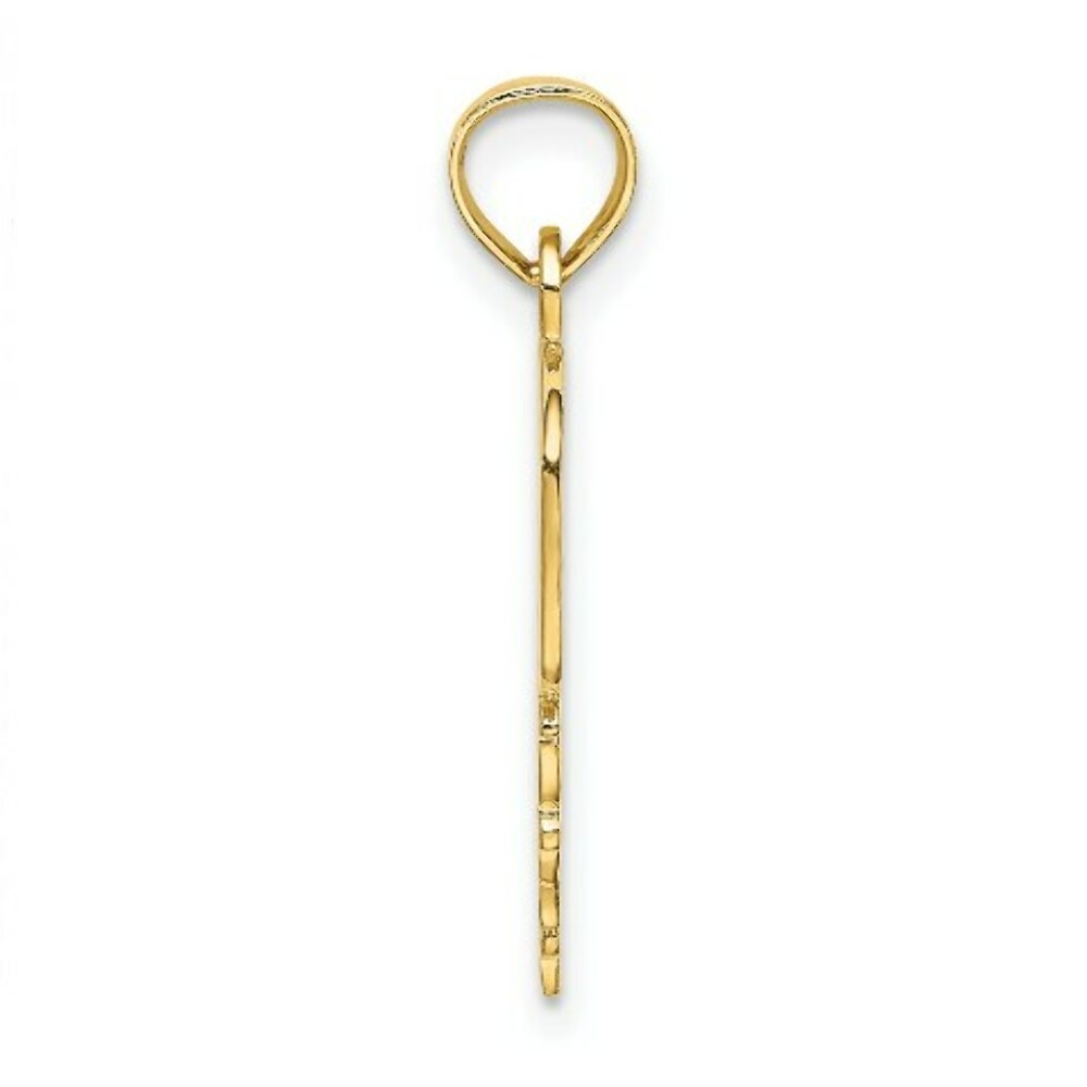 14K Yellow Gold Daddy's Girl Heart Pendant