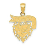 Load image into Gallery viewer, 14K Yellow Gold Daddy's Girl Heart Pendant

