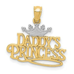 Load image into Gallery viewer, 14K Yellow Gold and Rhodium Daddys Princess Pendant
