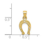 Load image into Gallery viewer, 14K Yellow Gold Horse Shoe Pendant
