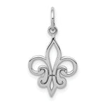 Load image into Gallery viewer, 14K White Gold Fleur De Lei Charm
