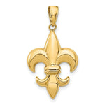 Load image into Gallery viewer, 14K Yellow Gold Medium Fleur-De-Lis Pendant

