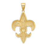 Load image into Gallery viewer, 14K Yellow Gold Large Fleur-De-Lis Pendant

