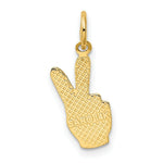 Load image into Gallery viewer, 14K Yellow Gold Peace Sign Charm
