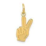 Load image into Gallery viewer, 14K Yellow Gold Peace Sign Charm
