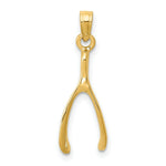 Load image into Gallery viewer, 14K Yellow Gold Wishbone Pendant
