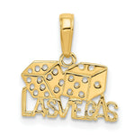 Load image into Gallery viewer, 14K Yellow Gold Las Vegas w/Dice Pendant
