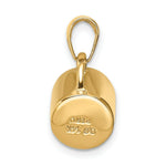 Load image into Gallery viewer, 14K Yellow Gold Enameled Coffee Cup Pendant
