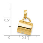 Load image into Gallery viewer, 14K Yellow Gold Enameled Coffee Cup Pendant
