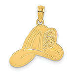 Load image into Gallery viewer, 14K Yellow Gold Fire Dept Helmet Charm Pendant
