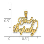 Load image into Gallery viewer, 14K Yellow Gold Lady Deputy Charm Pendant
