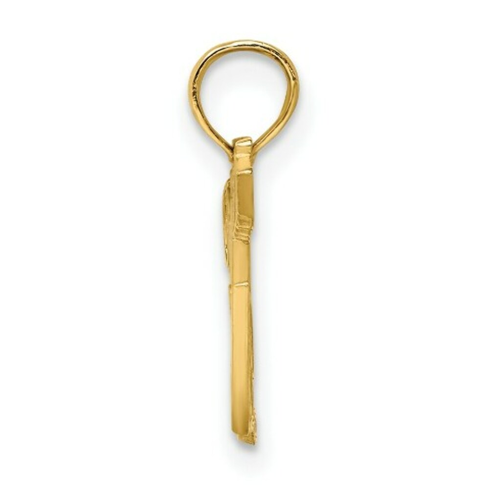 14K Yellow Gold Policeman's Lady Charm Pendant