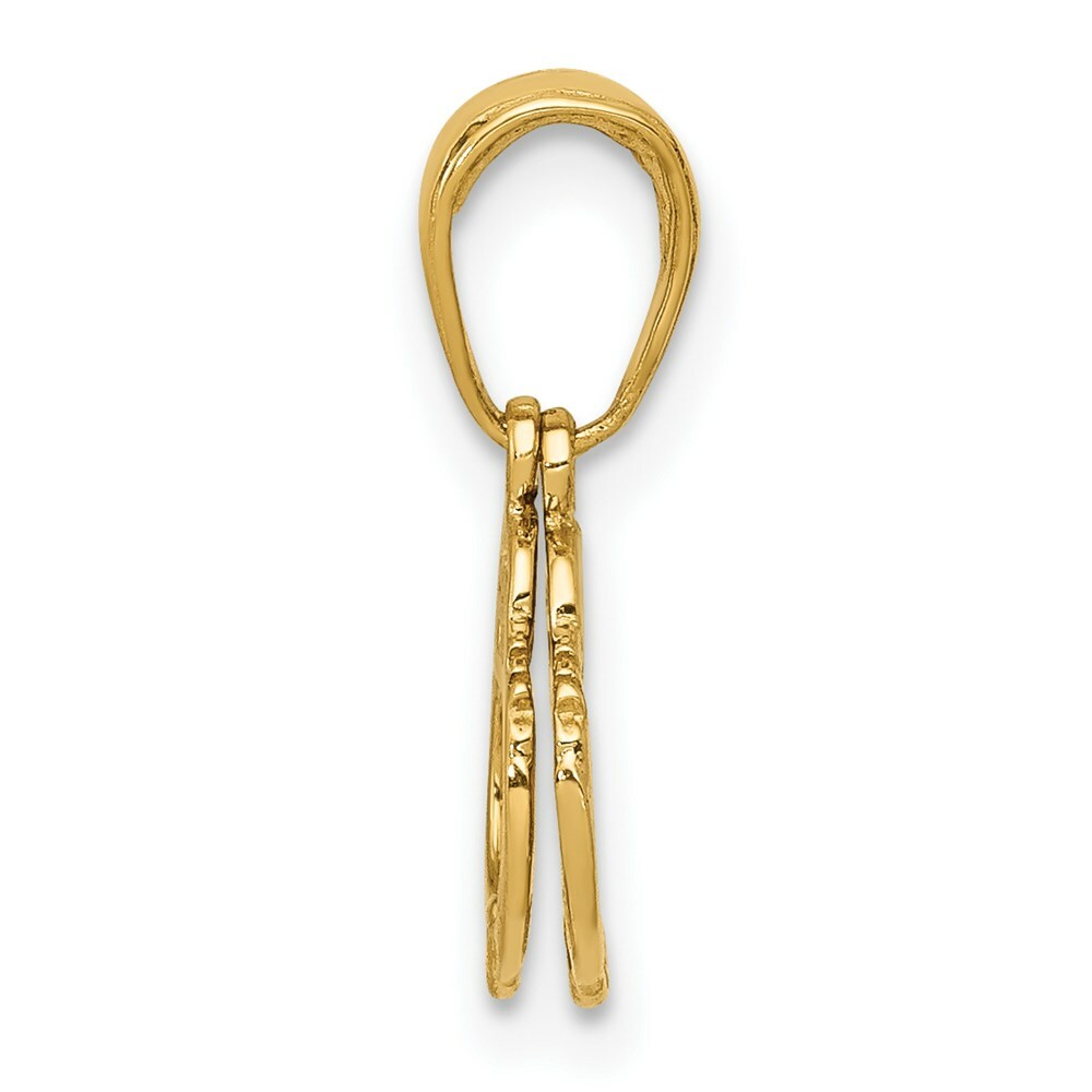 14K Yellow Gold Handcuffs Pendant